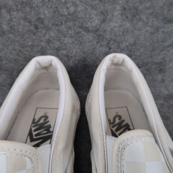 Vans Shoes Womens 7 Classic Slip On Sneakers Checkered Casual Skate Trainers - Picture 3 of 11